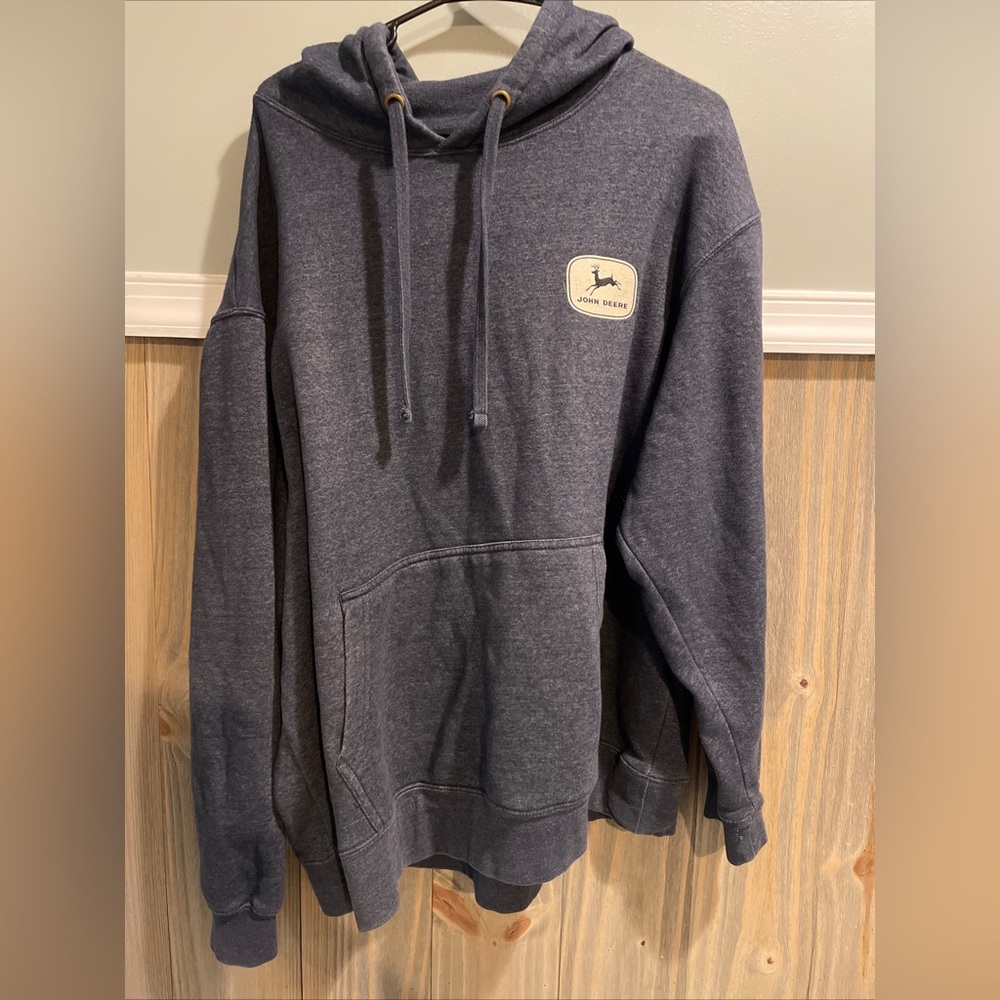 John Deere Navy Blue Pullover Sweatshirt Size 2XL